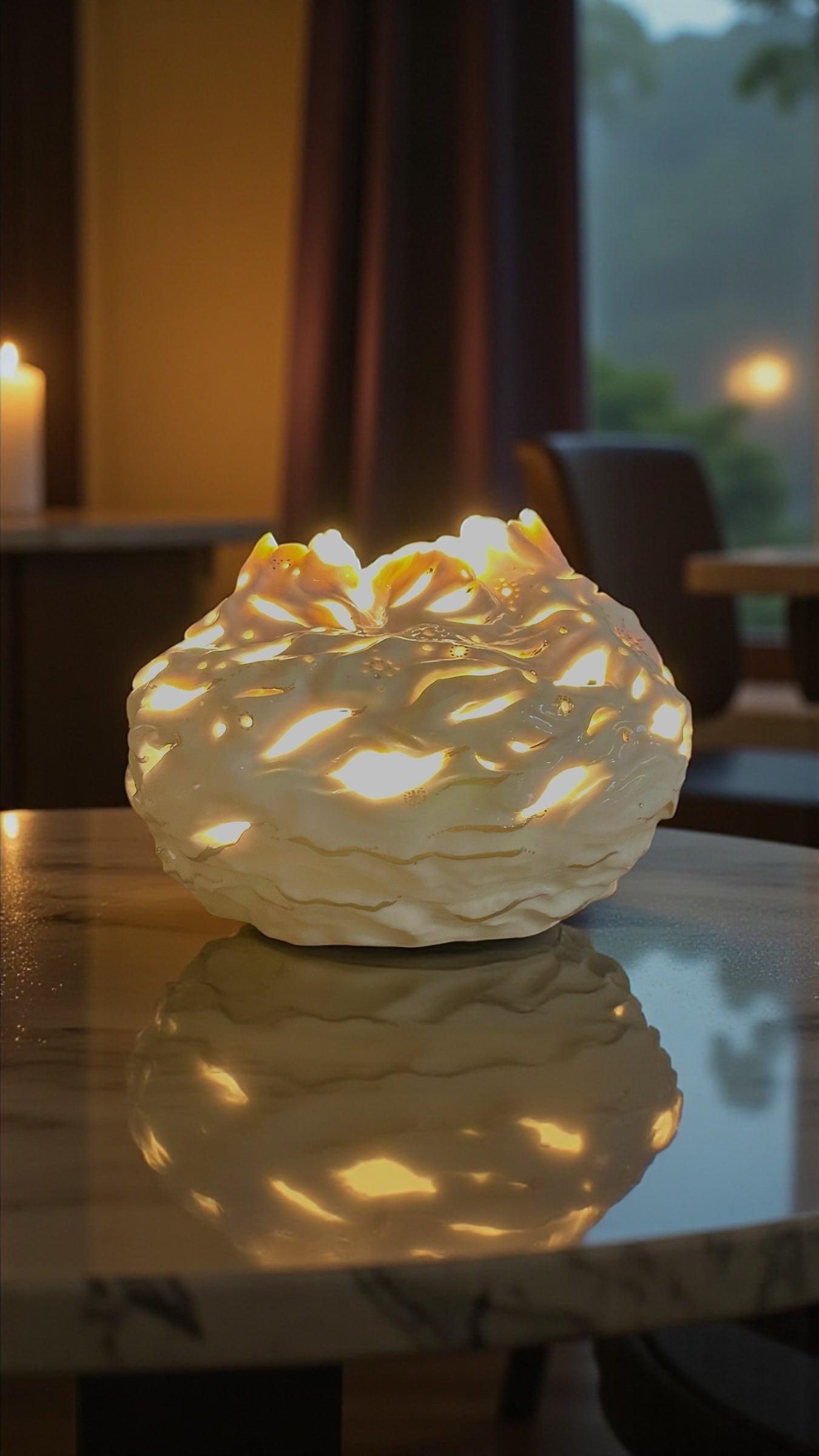 Porcelain cloud luminary