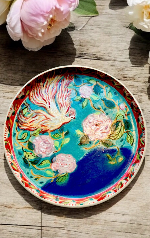 ceramic art handmade watercolor painting