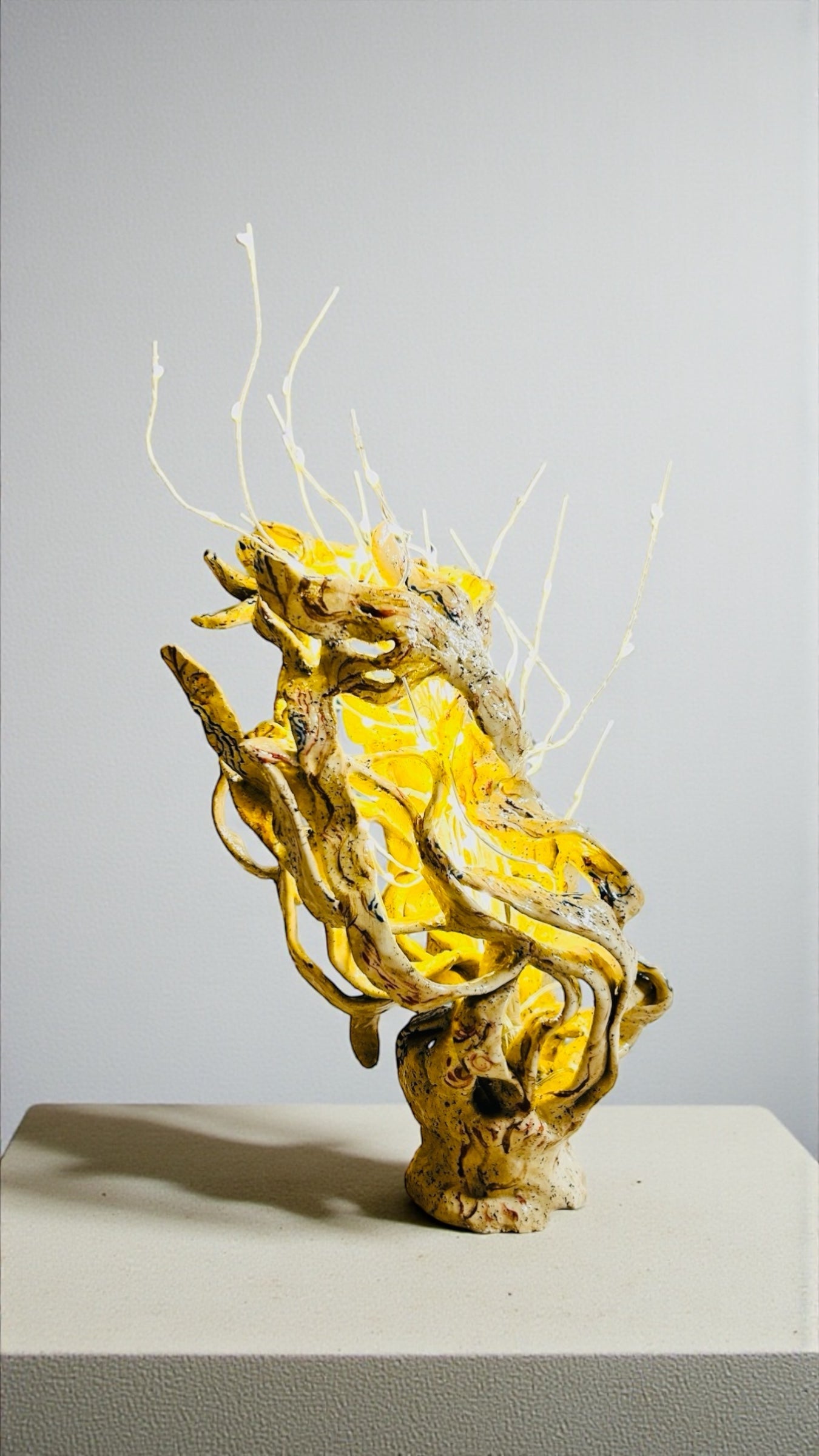 ‘Memory of a Wave’ - a driftwood light sculpture , Nature as a memory collection