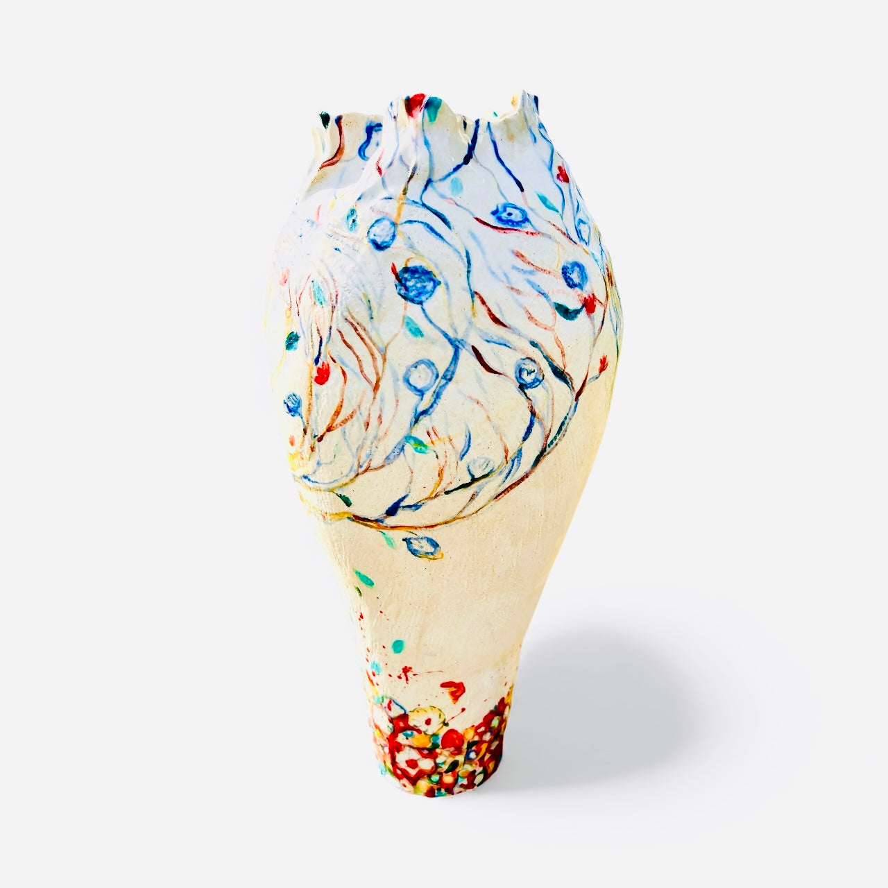 ‘Phoenix and the Drunken Red Ashes’ vase