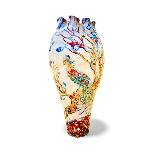 ‘Phoenix and the Drunken Red Ashes’ vase